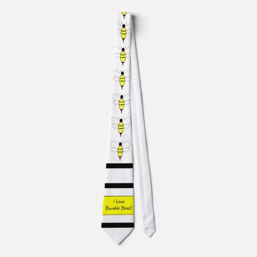 Bumble Bee Neck Tie Krawatte (Vorderseite)