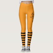 Bumble Bee orange Leggings (Vorderseite)