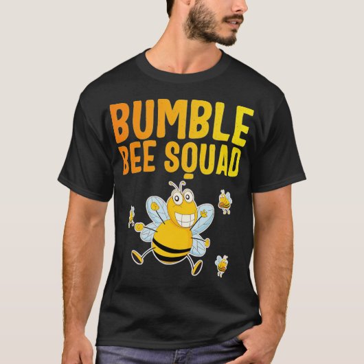 Bumble Bee Squad, Bumblebee Team Group, Cute Gift T-Shirt (Vorderseite)