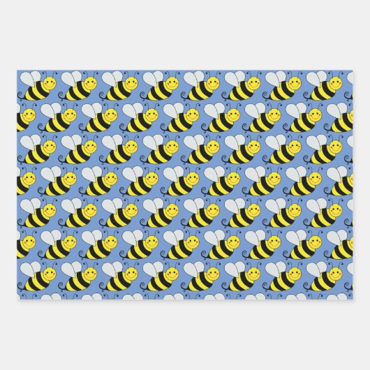 Bumble Bee verschiedene farbige Wrapping Paper She Geschenkpapier Set (Vorderseite 2)