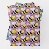 Bumble Bee verschiedene farbige Wrapping Paper She Geschenkpapier Set (Beispiel)