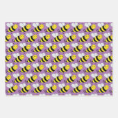 Bumble Bee verschiedene farbige Wrapping Paper She Geschenkpapier Set (Vorderseite)