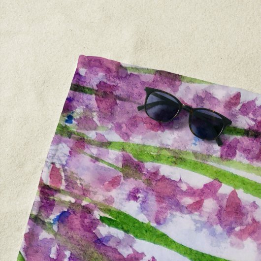 Bumble Bee Watercolor Strandtuch (Beispiel)