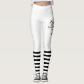 Bumble Bee white Leggings (Vorderseite)