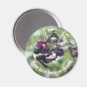 Bumble Bee With Pollen Flower Nature Personalized Magnet (Vorderseite/Rückseite)