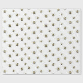 Bumble Bee Wrapping Paper Gift Wrap Geschenkpapier (Flach)