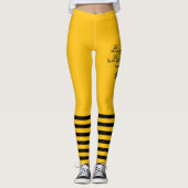 Bumble Bee yellow Leggings (Vorderseite)