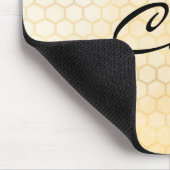 Bumble bees cute honeycomb fun humor monogram mousepad (Ecke)