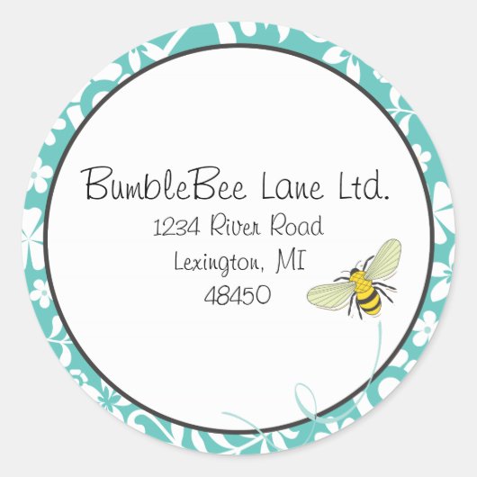 Bumble Bevor Fevor Sticker oder Adressetikett (Vorderseite)