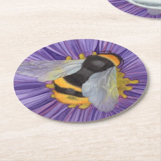 Bumble Biene Geschenk Set von Untersetzer Wasserfa (Angewinkelt)