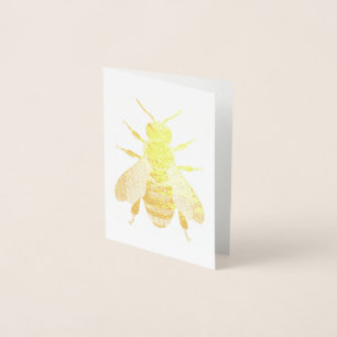 Bumble Biene im antiken Stil - Vintag Inspiriert Folienkarte