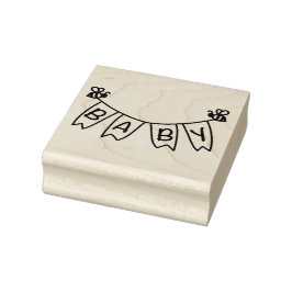 Bumblebee Baby Banner Gummistempel