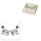 Bumblebee Baby Banner Gummistempel (Stempel)