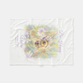 Bumblebee Baby Blanket | Nature Gift Fleecedecke (Vorderseite (Horizontal))
