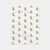 Bumblebee Baby Blanket | Whimsical Nature Nursery  Fleecedecke (Vorderseite)
