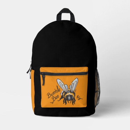 Bumblebee bedruckter rucksack (Vorderseite)