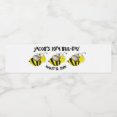 Bumblebee Bee-Day Personalized Birthday Party Wasserflaschenetikett (Einzelnes Label)