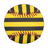 Bumblebee Black Yellow Horizontal Lines Bumble Bee Baseball (Rückseite)