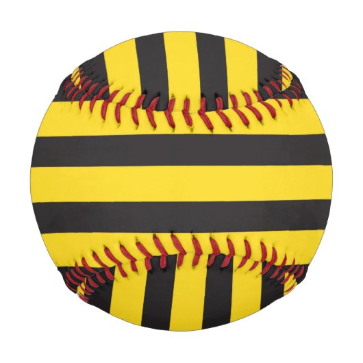Bumblebee Black Yellow Horizontal Lines Bumble Bee Baseball (Vorderseite)