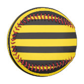Bumblebee Black Yellow Horizontal Lines Bumble Bee Baseball (Vorderseite Links)