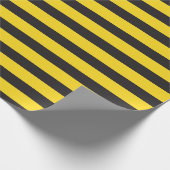 Bumblebee Black Yellow Horizontal Lines Bumble Bee Geschenkpapier (Ecke)