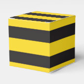 Bumblebee Black Yellow Horizontal Lines Bumble Bee Geschenkschachtel (Vorderseite)