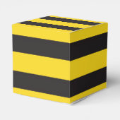 Bumblebee Black Yellow Horizontal Lines Bumble Bee Geschenkschachtel (Rückseite)