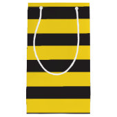 Bumblebee Black Yellow Horizontal Lines Bumble Bee Kleine Geschenktüte (Vorderseite)
