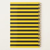 Bumblebee Black Yellow Horizontal Lines Bumble Bee Planer (Rückseite)