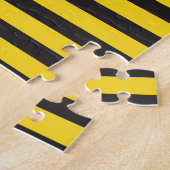 Bumblebee Black Yellow Horizontal Lines Bumble Bee Puzzle (Seite)