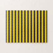 Bumblebee Black Yellow Horizontal Lines Bumble Bee Puzzle (Horizontal)