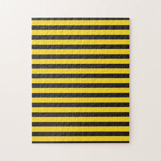 Bumblebee Black Yellow Horizontal Lines Bumble Bee Puzzle (Vertikal)