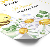 Bumblebee First Bee Day Birthday Milestone Sign Poster (Ecke)