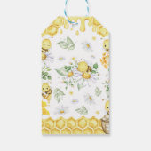 Bumblebee First Bee Day Birthday Party Thank You Geschenkanhänger (Rückseite)