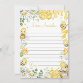 Bumblebee Floral Time Capsule Note Message Card Dankeskarte (Vorderseite)