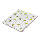 Bumblebee Flying Yellow Black Bumble Bee Fliese (Seite)