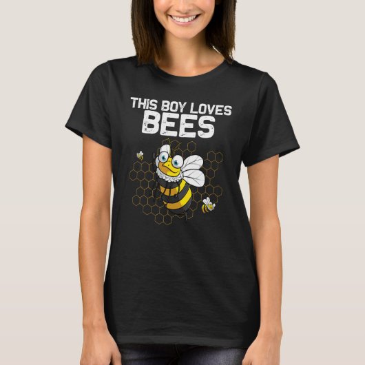 Bumblebee For Boys Kids Beekeeper Honey Bee T-Shirt (Vorderseite)