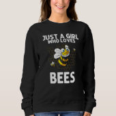 Bumblebee For Girls Kids Beekeeper Honey Bee Sweatshirt (Vorderseite)