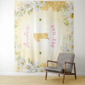 Bumblebee-Gelbe Girl 1. Geburtstagsparty Wandteppich (Beispiel)