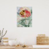 Bumblebee Kalender Größeres Poster (Küche)