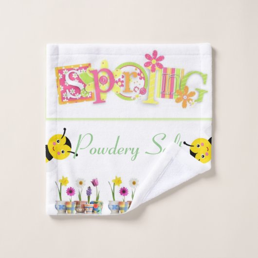 Bumblebee Kitten Frühjahr Badezimmer Handtuch Set (Waschlappen)