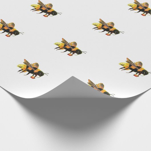 BumbleBee mit Pollen Geschenkpapier (Ecke)