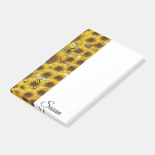 Bumblebee nach der Abgabe Post-it Klebezettel (angewinkelt)