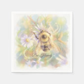 Bumblebee Nursery | Whimsischer Garten Serviette (Vorderseite)