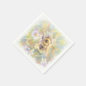 Bumblebee Nursery | Whimsischer Garten Serviette (Ecke)