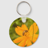 Bumblebee on a Sulfur Cosmos Schlüsselanhänger (Rückseite)