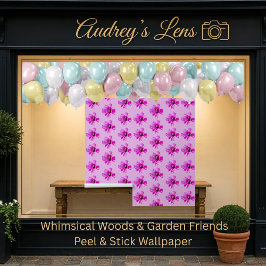 Bumblebee on Pink Cosmos Flower Tapete