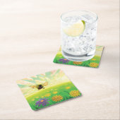 Bumblebee on the Horizon Rechteckiger Pappuntersetzer (Vor Ort)