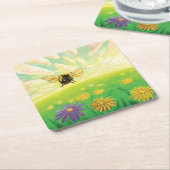 Bumblebee on the Horizon Rechteckiger Pappuntersetzer (angewinkelt)