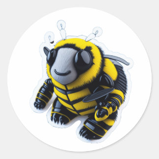 BumbleBee Runder Aufkleber